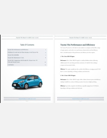 toyota vitz buyers guide (2010-2020)